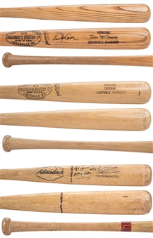 Lot of (3) Ray Boone, Ted Simmons & Tim McCarver Game Used Bats - 2 Signed (PSA/DNA & Beckett) 